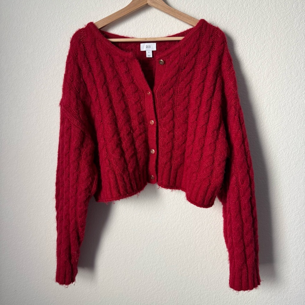 Cult Gaia x GAP Cropped Cardigan - Picture 2 of 7
